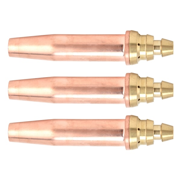 3 stk propanskjærespiss Isobarisk gassbrennermunnstykke for flammeskjæremaskin 0,9 mm 1,2 mm 1,5 mm