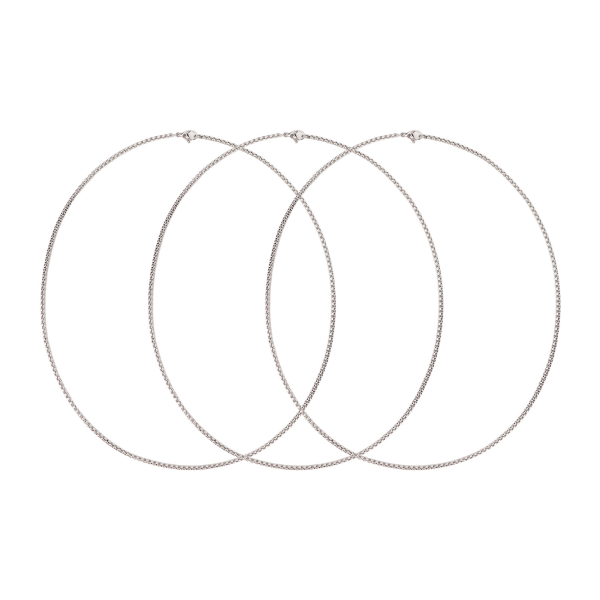 3st titanstålhalsband 19,7 tum långt 0,1 tum tjockt elegant design Högpolskt Fantasy Chain-halsband