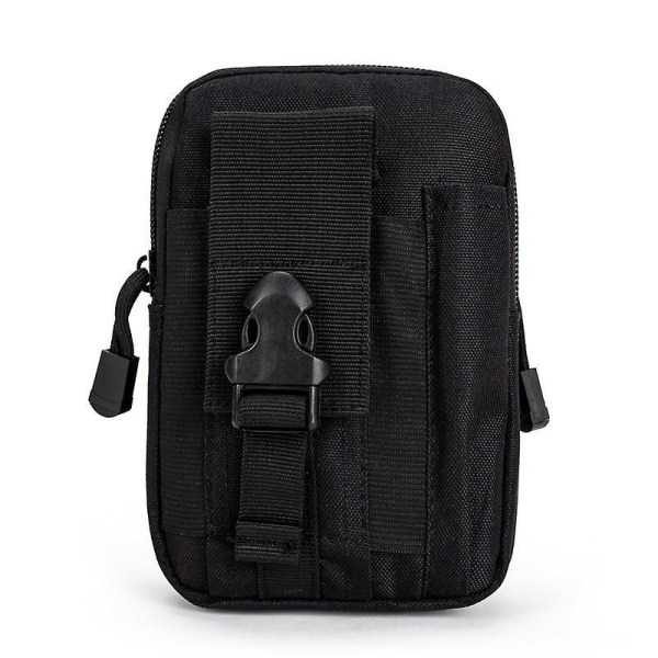 Molle Tactical Utility bältesväska för vandring, resor och utomhussporter - Svart