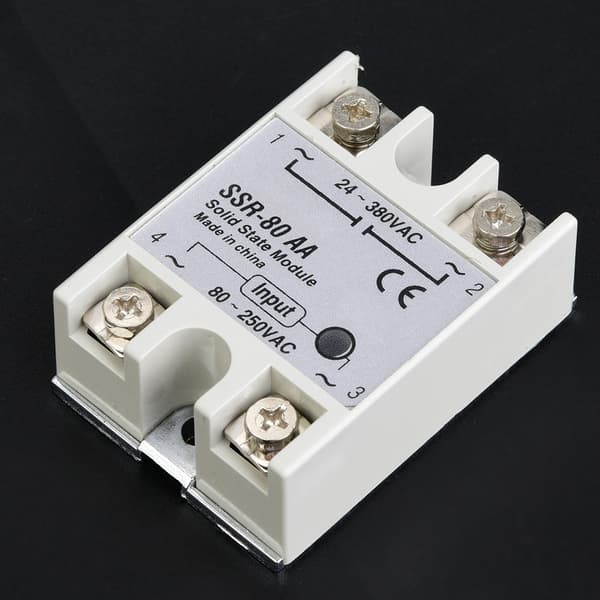 80A Enkeltfaset Solid State Relæ Switch Modul SSR-80AA 80-250VAC