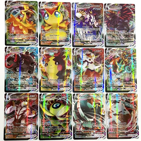 100 st Animekort Set Tecknade Tyska Spelkort Barn Samlarkort