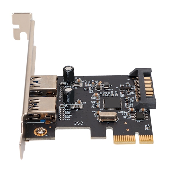 PCI-E USB 3.0 -laajennuskortti, 2 porttia, 5 Gbps:n siirtonopeus, USB-hot swap, USB 3.0 -laajennuskortti Win XP:lle ja Vistalle