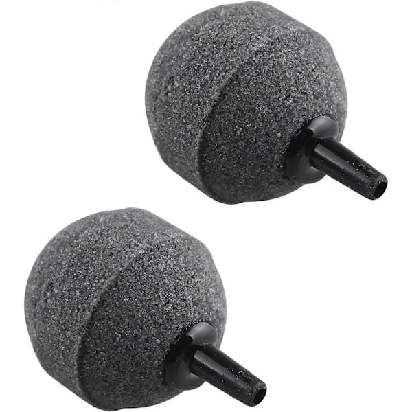 2 stk. 30 mm Akvarium Ball Boble Luftstein Diffuser for Akvarium Hydroponisk Pumpe