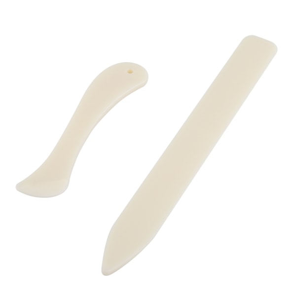 2 STK/sett White Bone Folder Papir Creaser Tool Scoring Folding Krøllekanter