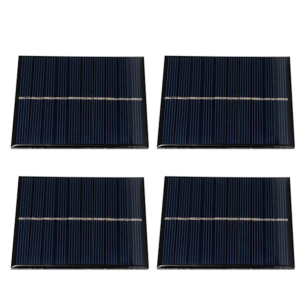 4 st Mini 0.8W 5V Solpanel Modulsystem för Hem DIY Projekt Leksaker Batteriladdning