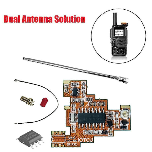 SI4732 V5.0 FPC-moduuli + 2M siru + antenni Quansheng UVK5 UVK6:lle