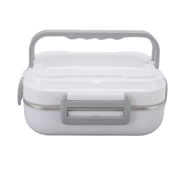 1,5L Elektrisk Varmeisolering Madkasse Bilvarme Elektrisk Madkasse Hjem Bil Dobbelt-anvendelse Rustfrit Stål Liner Madkasse Hvid EU Stik 220V