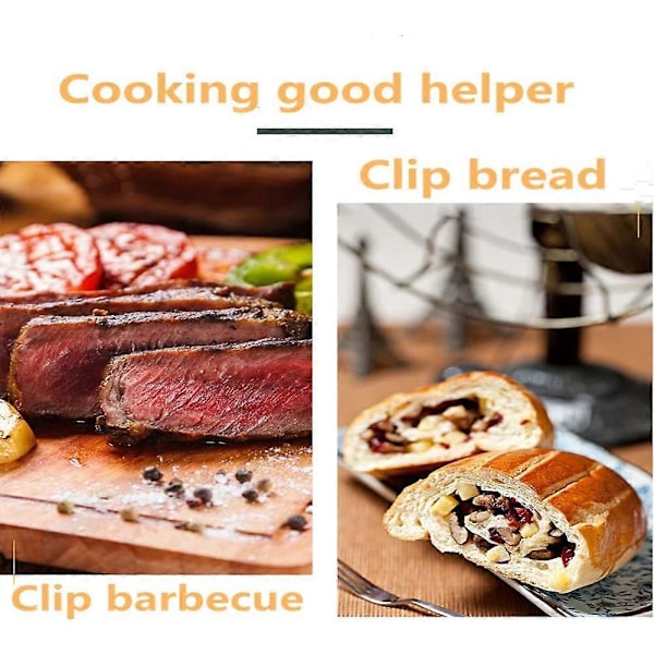 Kjøkkentang, Brødtang, Grilltang, Silikontang av Matkvalitet, Høykvalitets Rustfritt Stål (30 cm)