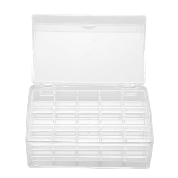 Double Layer 30 Grid smykkeskrin Organizer Transparent opbevaring Display Case Container til øreringe