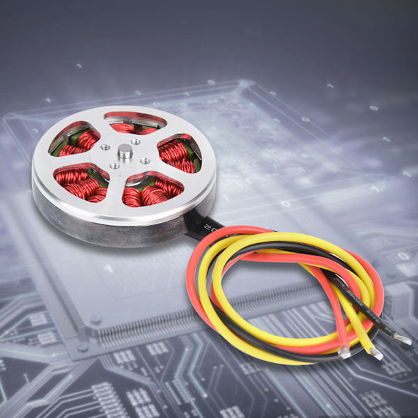 5010-360KV 1 stk. Metal udendørs stor belastning multiakse tyk ledning hul dæksel dobbelt leje børsteløs motor negativ tand