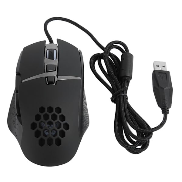 Gamingmus 8 programmerbare knapper RGB LED op til 6400 DPI PC Gamingmus til stationær PC bærbar computer