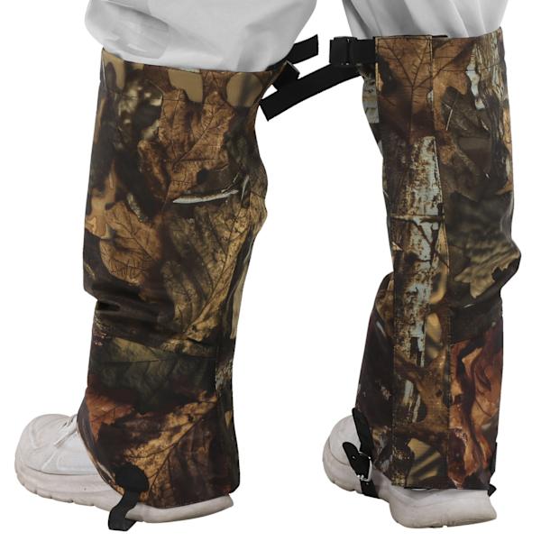 2 st/set Utomhus Vattentäta Snödamasker Kamouflage Höga Leggingskydd Stövlar för CampingTorkade Löv Kamouflage (XL)