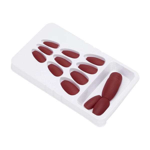 24 STK falske negler Lang trykk Full deksel Fake Color Art Nails for DIY Nail Art SalonF129