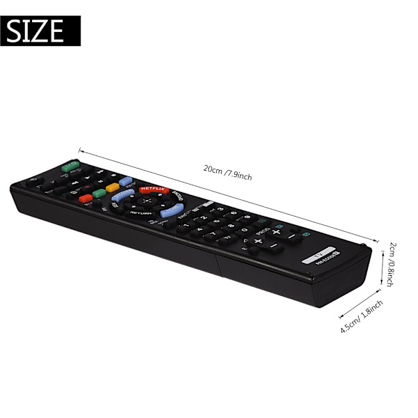 Svart ersättning för fjärrkontroll för Sony RM-ED058 TV