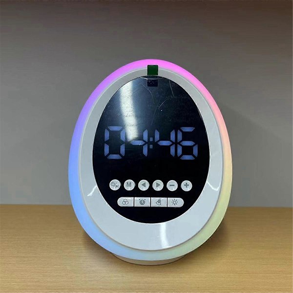 Ny RGB Färgglad Atmosfär Lampa Bluetooth Högtalare Trådlös Klocka