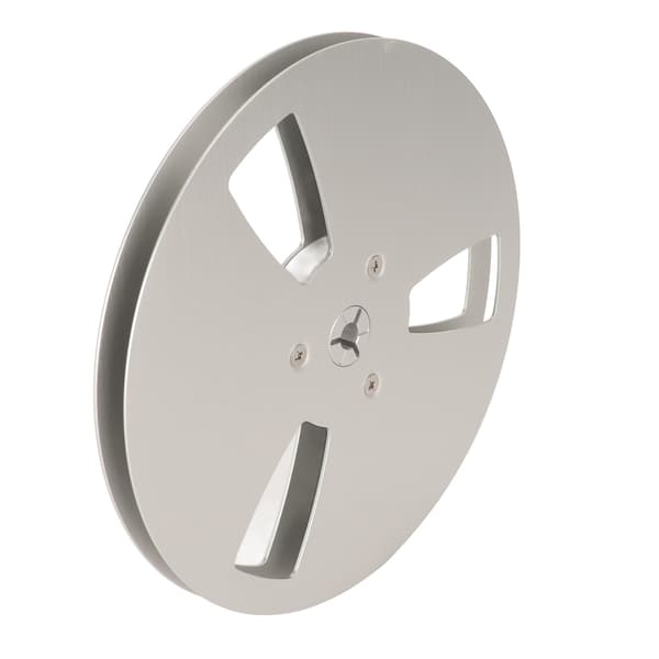 1/4 7 tommer tom spole universell 3-hulls aluminiumslegering åpningsmaskindel opptaksspole sølv