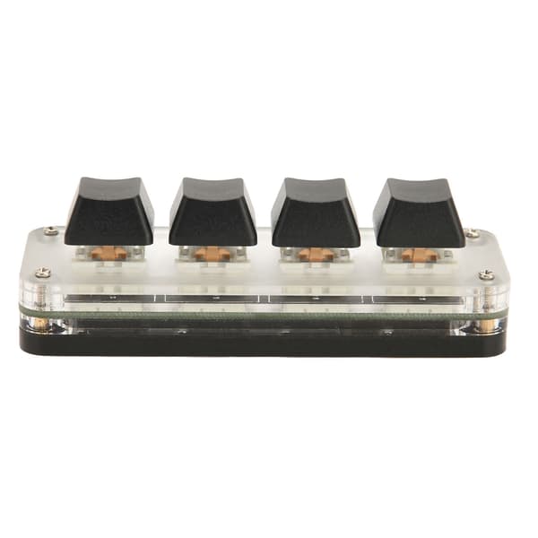 Programmerbar Knappsats USB 4 Tangenter Mini Portabelt Mekaniskt Tangentbord HID DIY Programmerbart Tangentbord RGB OSU Gaming Knappsats