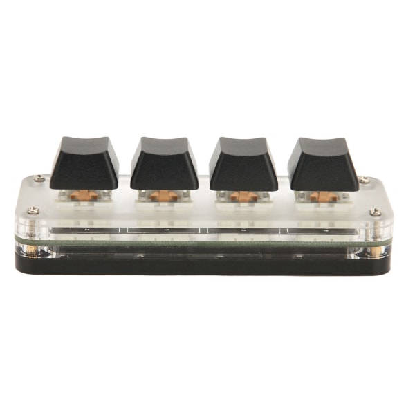 Programmerbart tastatur USB 4 nøkler Mini bærbart mekanisk tastatur HID DIY programmerbart tastatur RGB OSU spilltastatur