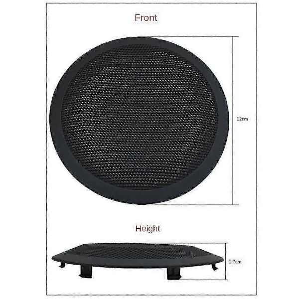 Kompatibel med 3-serie E90 E91 X1 E84 316 318 320 325 Bil Front Bakdør Høyttalerdeksel Audio Horn Kasse Grå