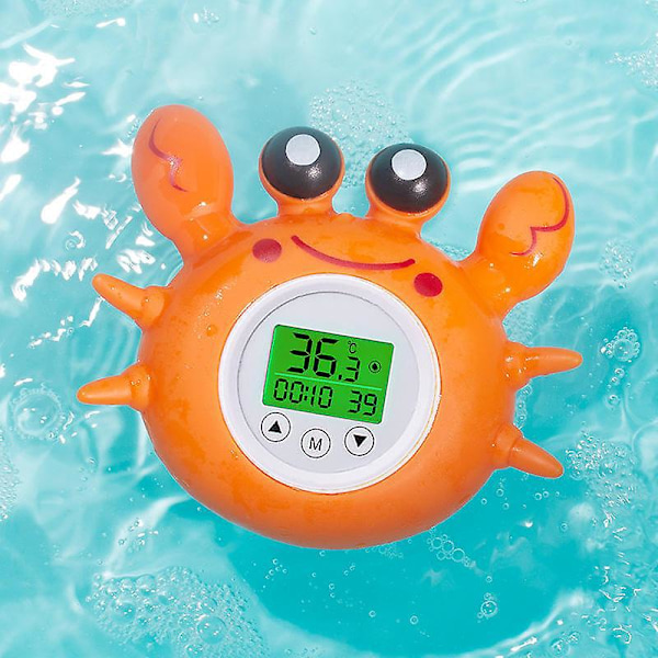 Babybadtermometer med bakgrundsbelyst display för rumstemperatur - Fahrenheit