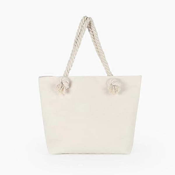 Strandtaske til kvinder, Store ferietasker Sommer Canvas Rejsetaske