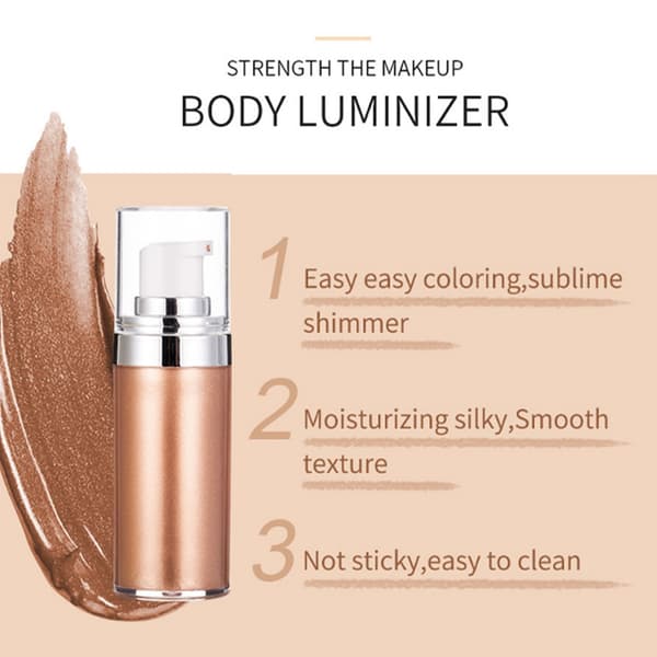 Highlighter Cream Sminke Ansikt Glans Bronzere Kosmetikk Skinnende Kropp Ansiktskonturkrem 1#
