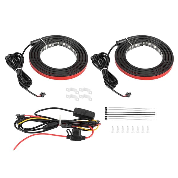 2 stk. 152 cm fleksibel LED-striplys stoplys bremse-/blinklys DC 12V