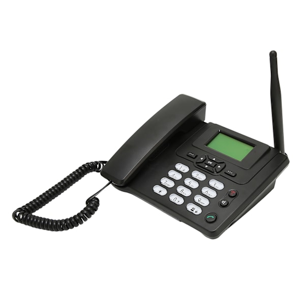 Langaton puhelin monitoiminnolla, suuret painikkeet, GSM900MHZ 1800MHZ, kaksoistaajuuspöytäpuhelin, EU-pistoke 100-240V