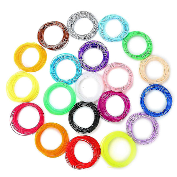 3D-utskriftsmaterial för 3D-pennor 50m PCL PLA Filament 1.75mm 10 Färger
