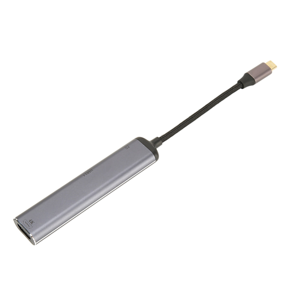 USB C -telakointiasema 7 in 1 punottu lanka 100 W 4K tuettu monitoimi USB C -keskitin kannettavalle pöytätietokoneelle