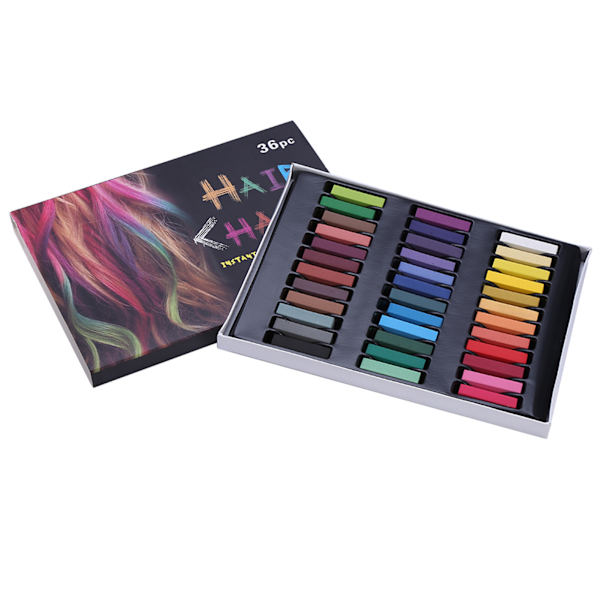 OHICO 36 Colors Hiusväriliitu Väliaikainen Instant Hiusväri Ei myrkyllinen Pehmeä Pastellisarja Huuhtelu