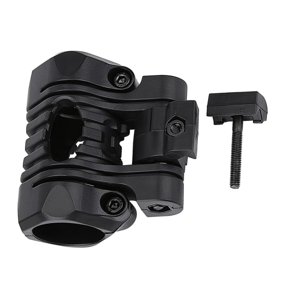 Plastic Quick Release Lommelykt Klemme Clip Mount tilbehør for hurtighjelm (svart)