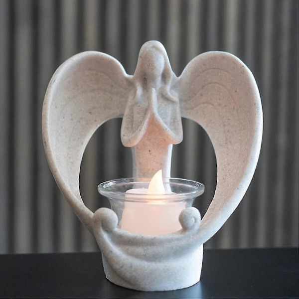 Engel Figurer Fyrfadslys Holder Zekai