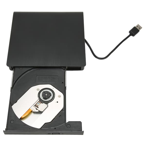 USB3.0 Extern DVD-brännare Ultratunn Extern DVD-enhet med USB C-adapter för bärbara datorer stationära datorer PC