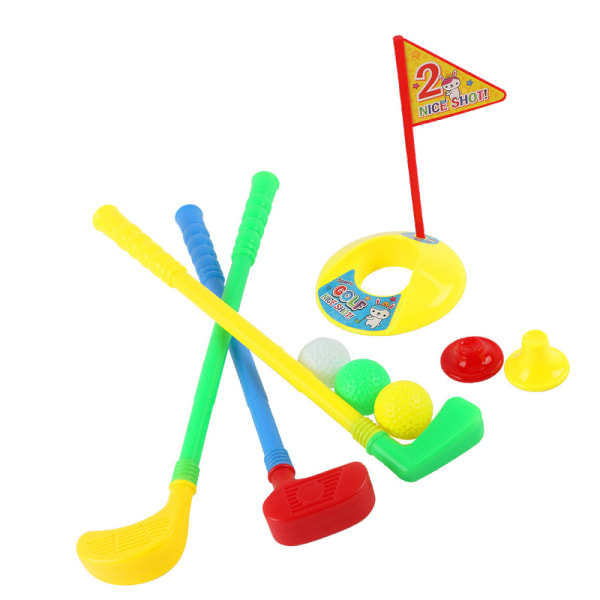 Golflekesett for barn - Mini innendørs og utendørs golfspillsett for småbarn for samspill mellom foreldre og barn og utendørssport