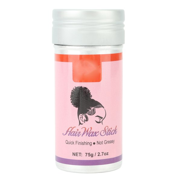 75 g hårvaxstick rosa långvarig bärbar hårperuk vaxstick för styling utjämning