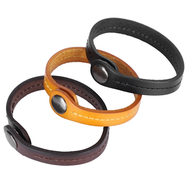 3 st Leather Armband Punk Vintage Handledesign för Man Kvinna Studenter