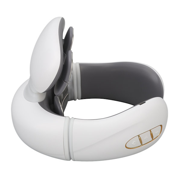 USB Intelligent Nack Massager 6 Lägen Knådning Varm Kompress TENS Puls Uppvärmning Nack Massager för axel