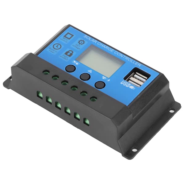 30A LCD Solar Charge Controller 12V 24V Automatisk Identifikation Fuldt 4-trins PWM-styring