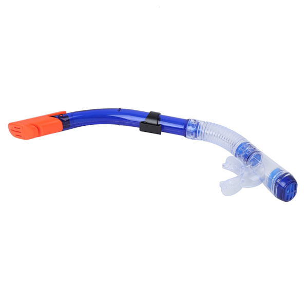 Halvtørr gummisvømmesnorkel pustetube for dykking svømmetreningsutstyr Snorkel