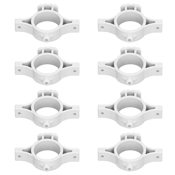 50 stk elektriske gjerdeisolatorer Pulse elektriske gjerdeterminalstangisolatorer med 3,2 cm hull for Farm Grey