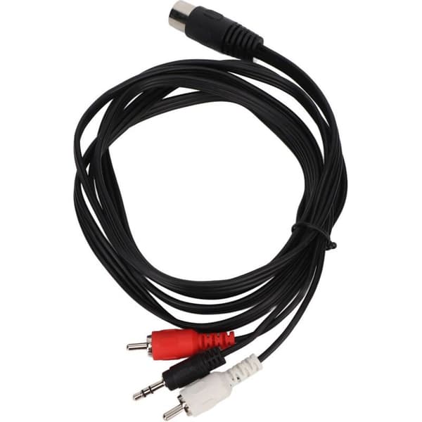 5-bens DIN til 3,5 mm Jack og RCA lydadapterkabel, universel forbindelse