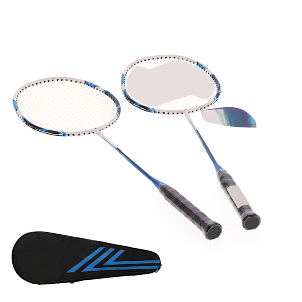 SG8048 2-spelare Badminton Racket Set Vuxna Tonåringar Lättvikts Kolfiber Rackets