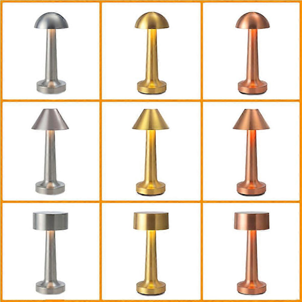Uppladdningsbar Bordslampa Kreativ Matbord Touch Led Hotell Bar Soffbord Vintage Camping Atmosfär Lampa -JRZD