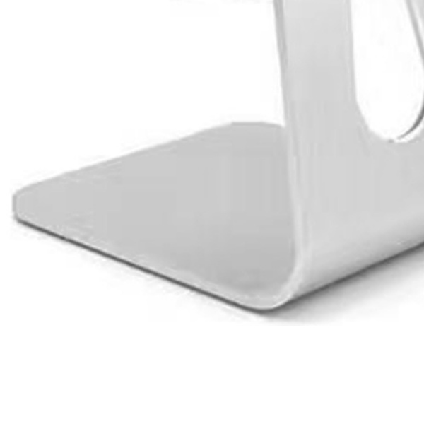 Tabletholder i aluminiumlegering, lett, sølv, skrivebordsholder for nettbrett, mobiltelefonholder