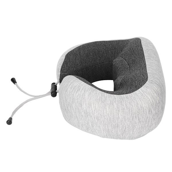 Elektrisk nackmassager multifunktionell uppladdningsbar U-formad minnesskum knådande vibrationskudde med värmeandningsbar svart