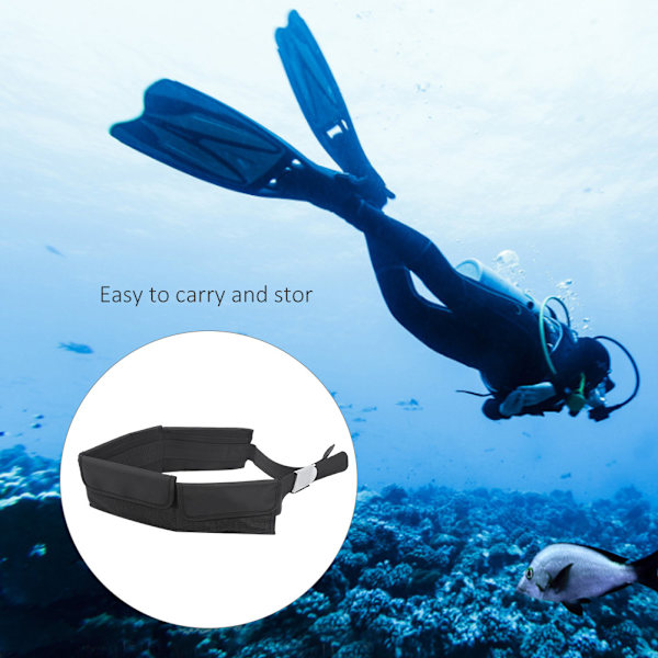 Tyg Hållbar Scuba Dykning Snorkling Utrustning Fickvikt Bälte Praktisk Motvikt Påse Verktyg