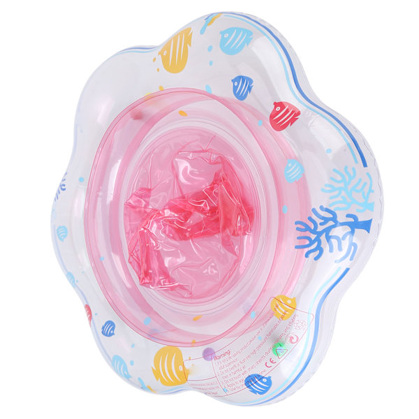 Baby Simring Flotter Spädbarn Pool Flotter med Säkerhetssäte för Pool SimträningRosa