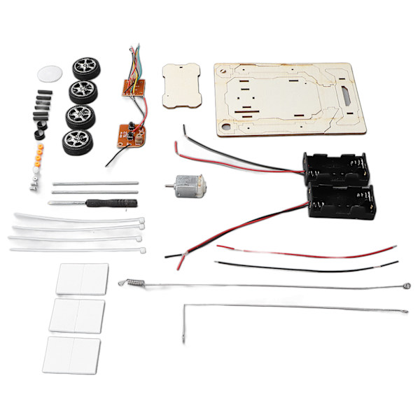 DIY Trådlös Fjärrkontroll Bil Trä RC Bil Modell Kit för Pojkar och Flickor Tonåringar och Vuxna