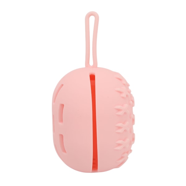 Makeup svamp etui åndbar blød bærbar silikone makeup blender holder til hjem rejse pink